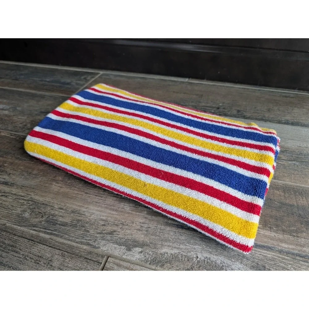 Vintage Dial Tone Soap Promo Red Yellow Striped Beach Towel Head Blow Up Pillow